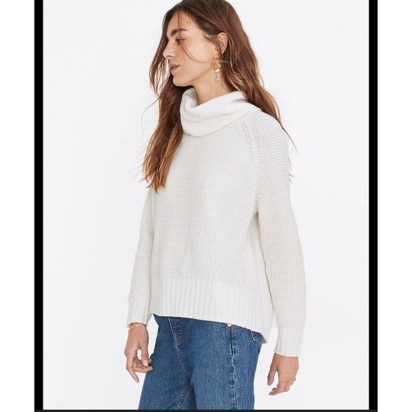 Madewell Eastbrook Turtleneck Cross-Back Sweater - Picture 1 of 8